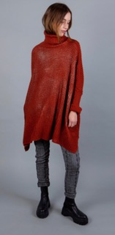 Pull métallisé à col bénitier - L9100B - Elissia 